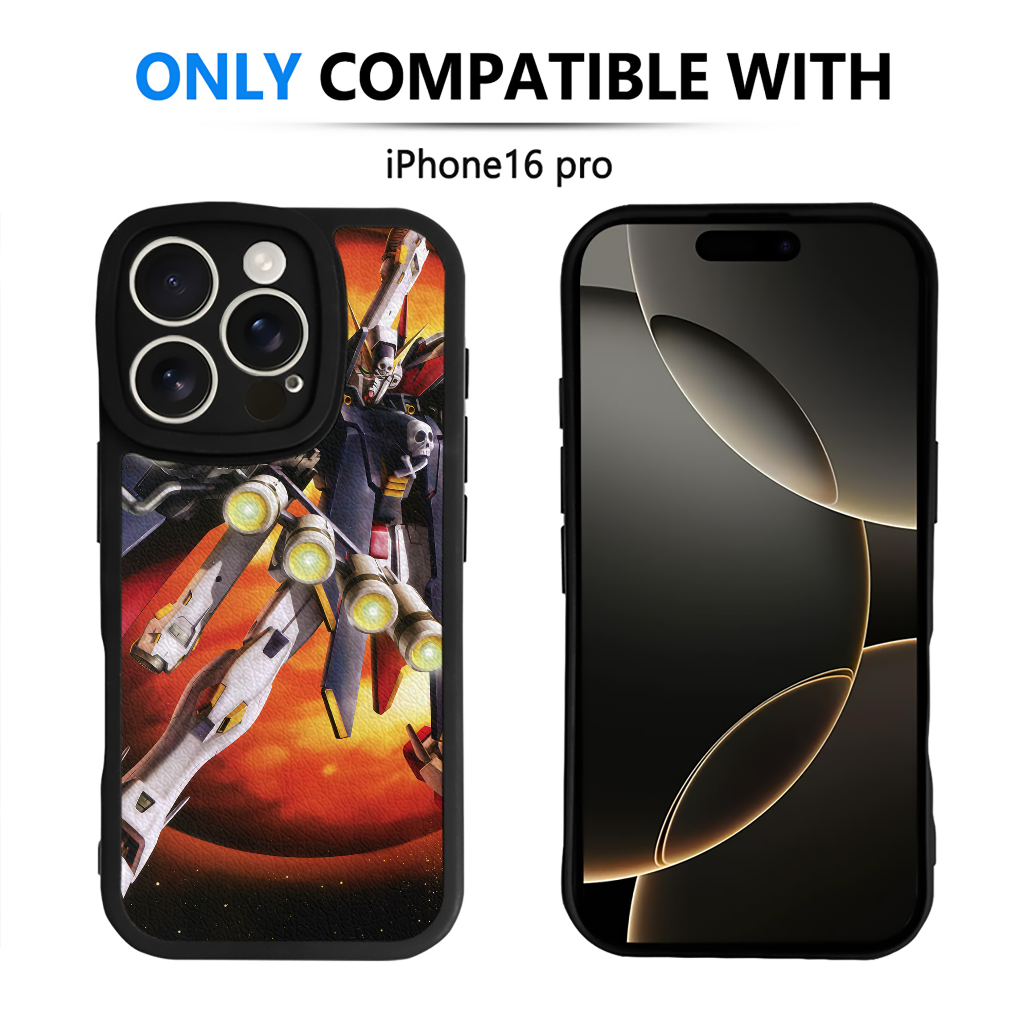 （画像用） 機動戦士ガンダム Mobile Suit Gundam 【iPhone 16シリーズ対応】シリコンスマホケース（レザー調） 材質：シリコン